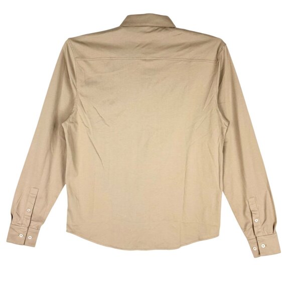 NWT Hickey Freeman Men's Classic Fit Long Sleeve Button-Up Taupe Shirt Size XXL - Picture 2 of 11